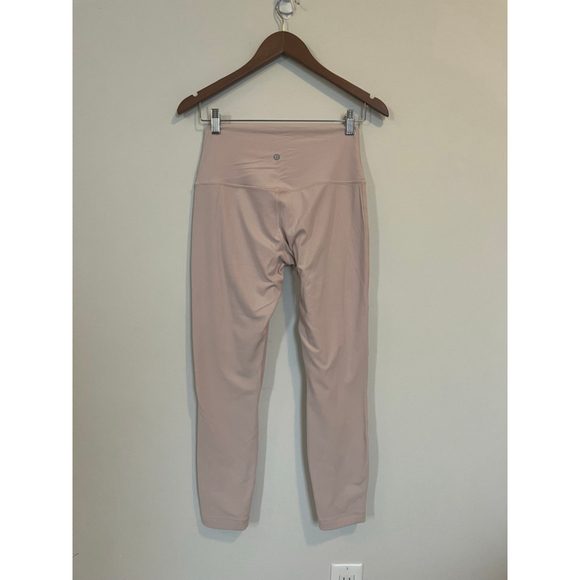 Lululemon Align Cropped Light Dusty Pale Pink High Rise Leggings Yoga Athleisure - Picture 6 of 7